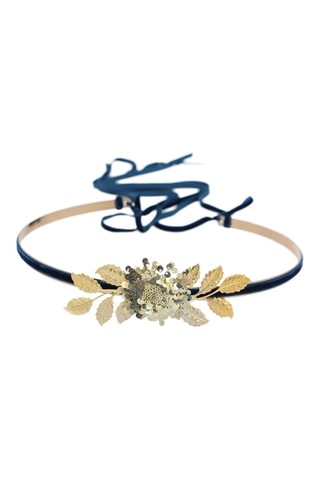 Riem - Blauw en Goudkleurig