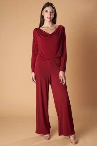 Broek Hoge Taille - Bordeauxrood