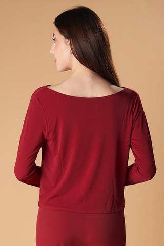 Top drappeggiato - Bordeaux