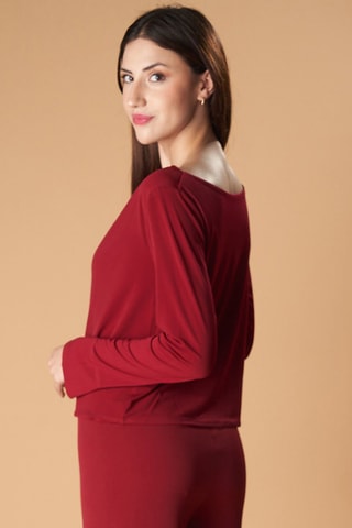 Top drappeggiato - Bordeaux