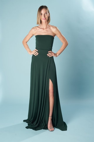 Top bustier - Verde scuro