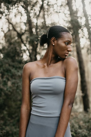 Top bustier - Grigio