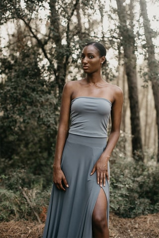 Top bustier - Grigio