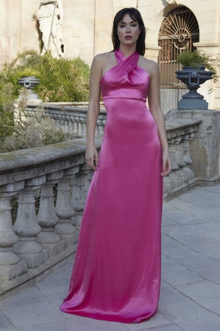 Lange Jurk Malaga - Fuchsia