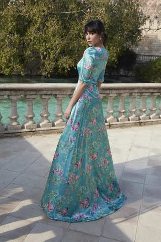 Lange Jurk Sevilla - Turquoise