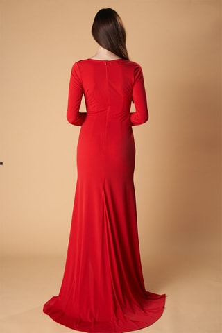 Lange Jurk Viena - Rood