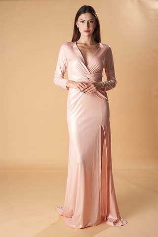 Lange Jurk Viena - Lichtroze