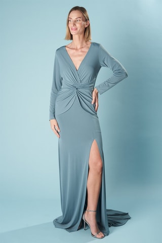 Lange Jurk Viena - Lichtblauw