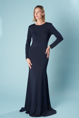 Lange Jurk Verona - Marineblauw