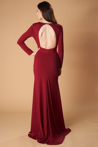 Lange Jurk Verona - Bordeauxrood