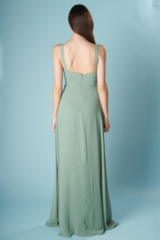 Lange Jurk Silicia - Olijfgroen