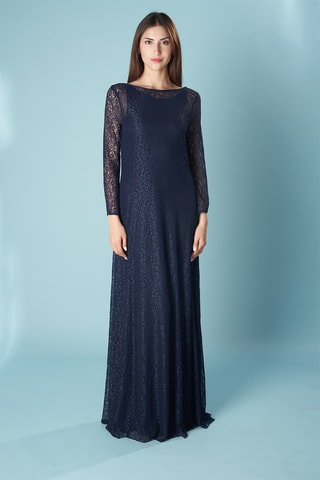 Lange Jurk Nayara - Marineblauw