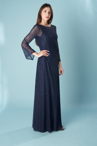 Lange Jurk Nayara - Marineblauw