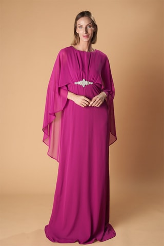 Jurk met empiretaille Niza - Fuchsia