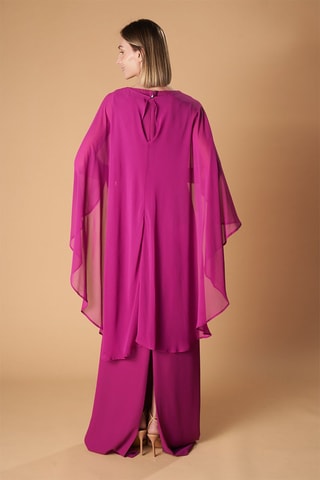 Jurk met empiretaille Niza - Fuchsia