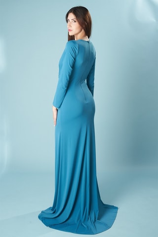 Lange Jurk Viena - Turquoise