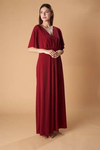 Lange Jurk - Bordeauxrood