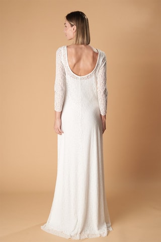 Lange Jurk Eugenia - Ivoorkleurig