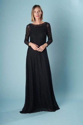 Lange Jurk Eugenia - Zwart