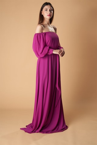 Lange Jurk Venecia - Fuchsia