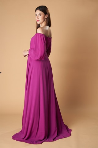 Lange Jurk Venecia - Fuchsia