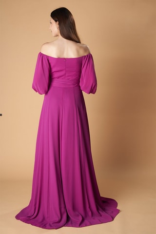Lange Jurk Venecia - Fuchsia