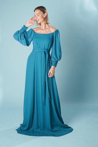 Lange Jurk Venecia - Turquoise