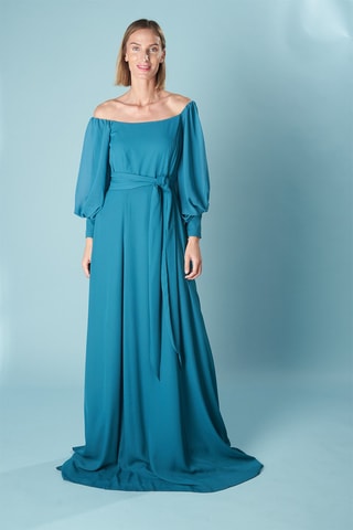 Lange Jurk Venecia - Turquoise