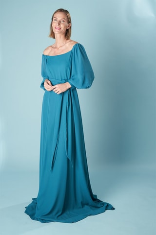 Lange Jurk Venecia - Turquoise