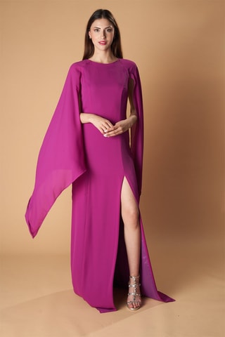 Lange Jurk Atenas - Fuchsia