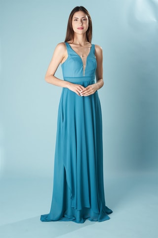 Lange Jurk Silicia - Turquoise