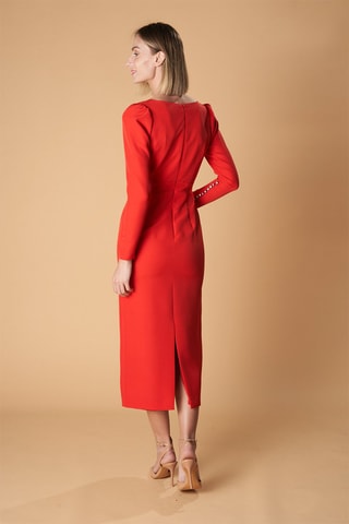 Nauwaansluitende Jurk Budapest - Rood