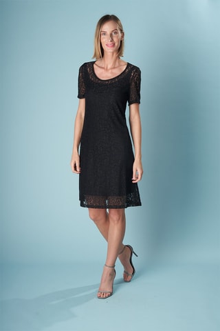 Rechte Jurk Anabel - Zwart