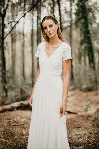 Lange Jurk MOIRA - Wit