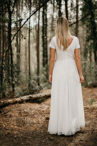 Lange Jurk MOIRA - Wit