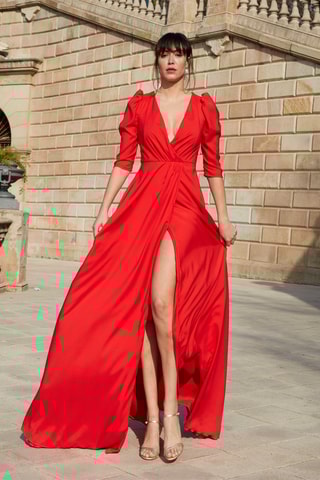 Lange Jurk OLITE - Rood