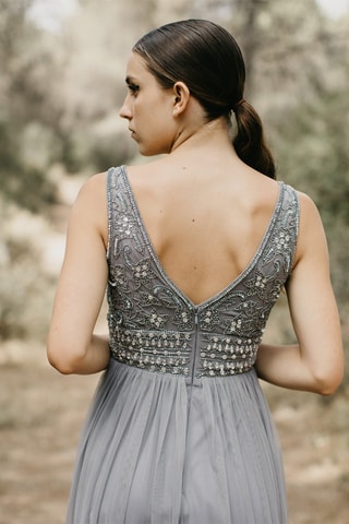 Lange Jurk Ariadna - Grijs