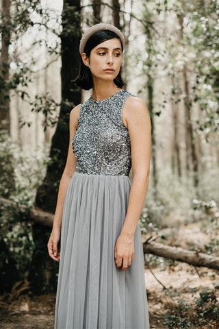 Lange Jurk IRIA - Grijs