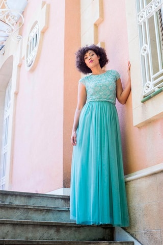 Lange Rok Ines - Mintgroen