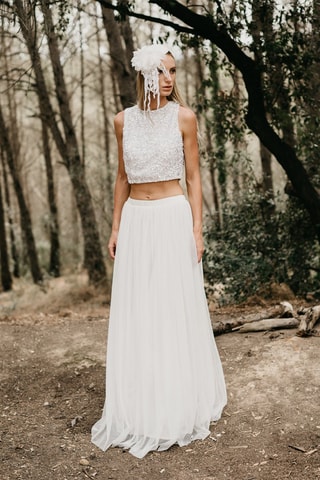 Lange Rok Ines - Wit