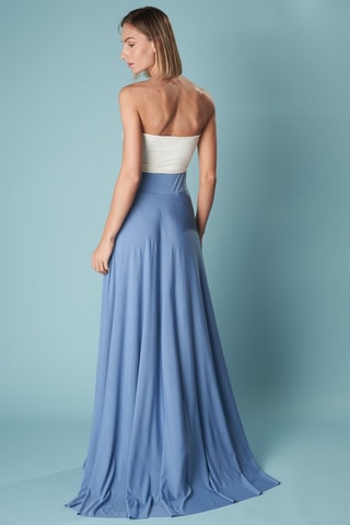 Lange Rok Hoge Taille - Blauw