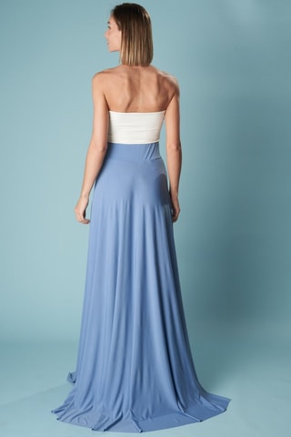 Lange Rok Hoge Taille - Blauw