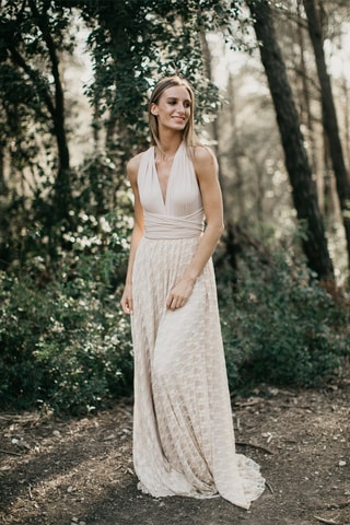 Lange Rok Hoge Taille - Ecru 