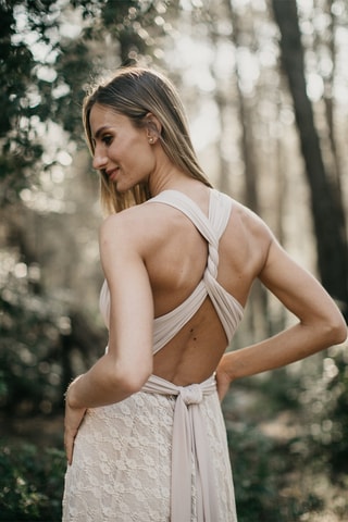 Lange Rok Hoge Taille - Ecru 