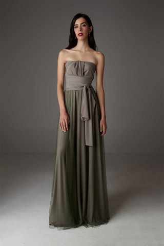 Lange Rok Hoge Taille - Kaki 