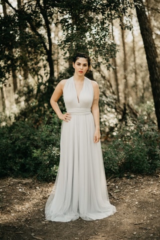 Lange Rok Hoge Taille - Ecru 