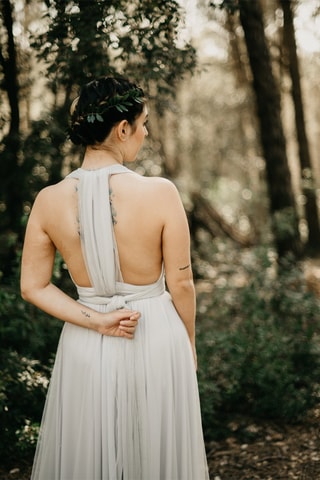 Lange Rok Hoge Taille - Ecru 