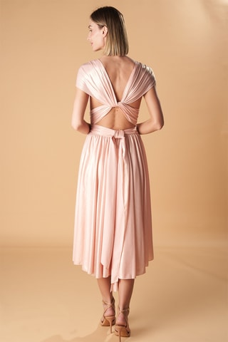 Midi-jurk - Zachtroze