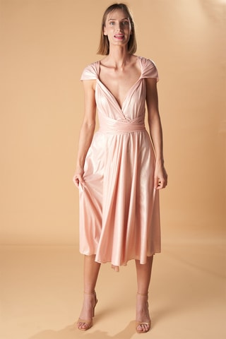 Midi-jurk - Zachtroze