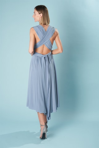 Mouwloze midi-jurk - Lichtblauw